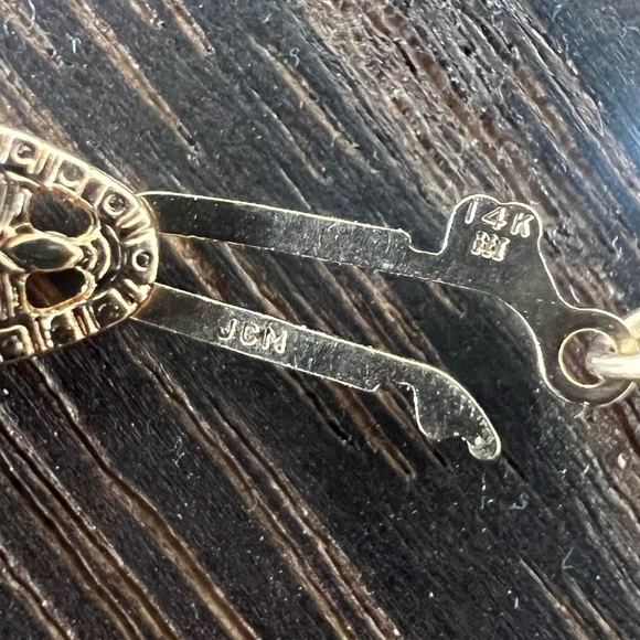 Vintage JCM Jacmel Mauritius 14KT Gold Freshwater Pearl Necklace 18" D10 - Picture 4 of 4